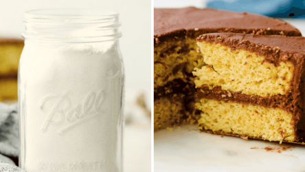 Zelfgemaakt recept voor gele cakemix